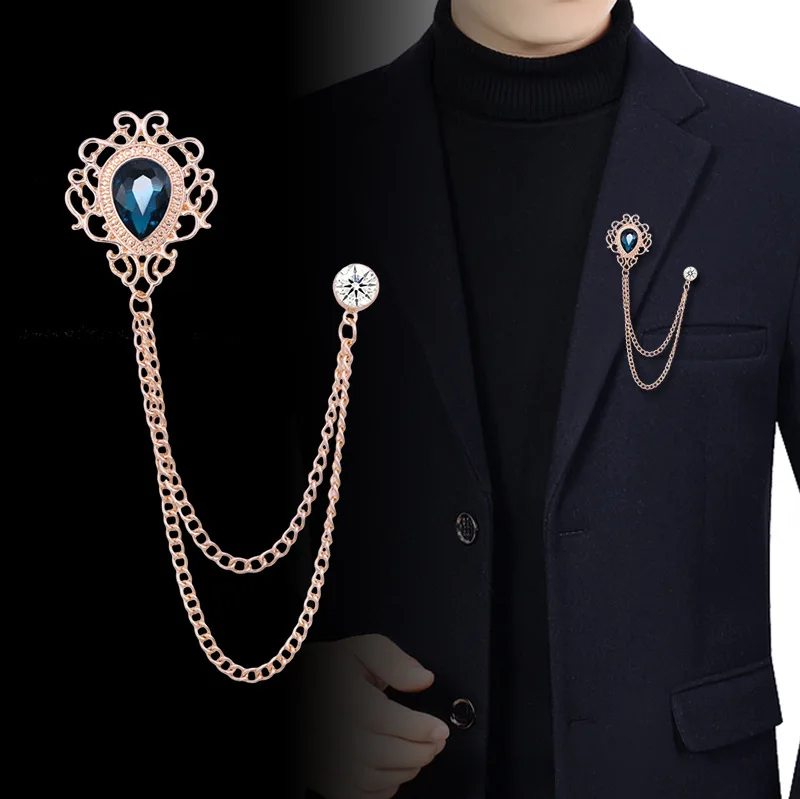 Men'S Accessories With Suits - Neue Vintage Quaste Kette Strass Kristall