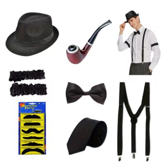 Men'S Accessories In The 1920S - 1920er Jahre Herren Gatsby Gangster Kostüm