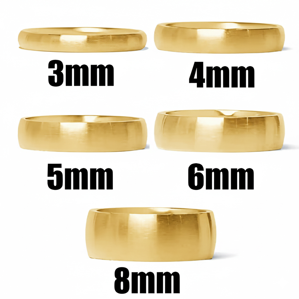 Men Accessories Shop - Ring aus 316L-Edelstahl für Herren, goldfarben,