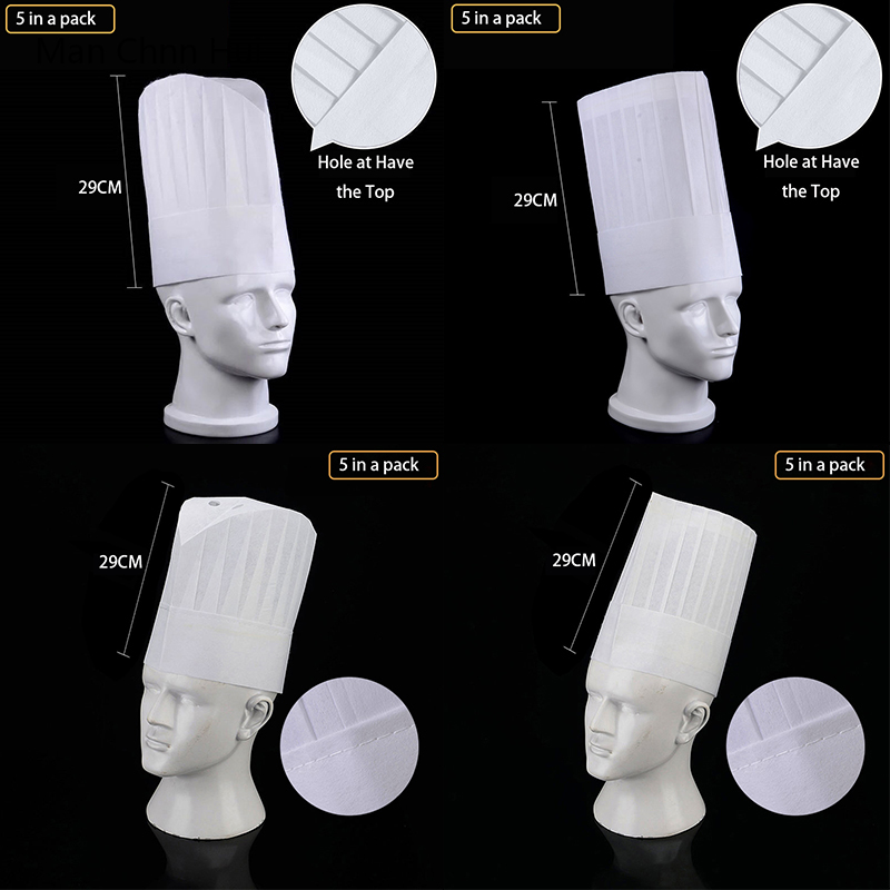 Men Accessories Shop - 5/10 PCS Restaurant Küche Hut Sushi