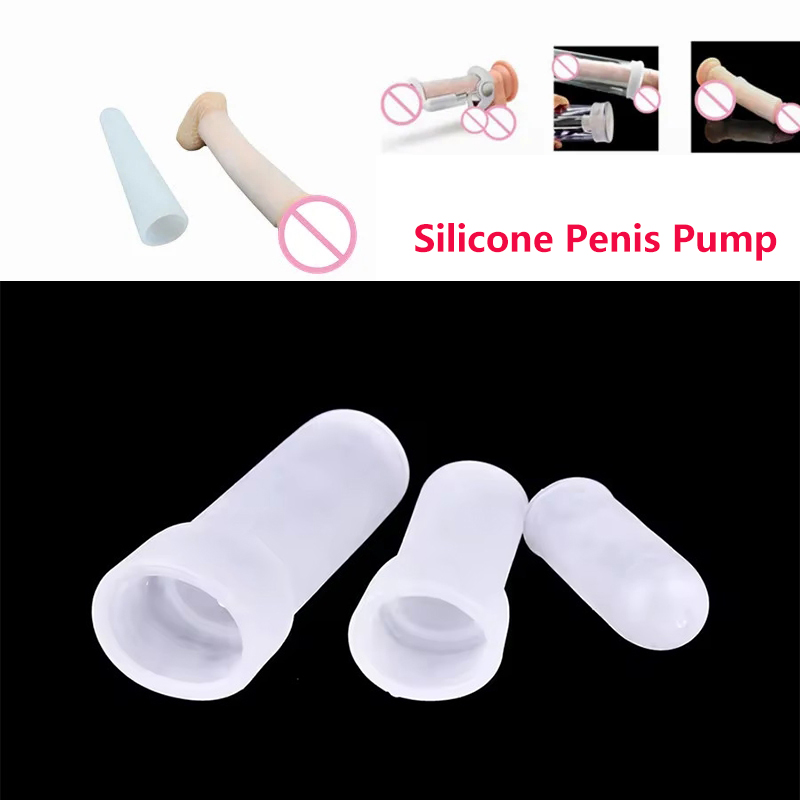 Men Accessories Shop - Penispumpe Zubehör Silikonhülsen Vergrößerung Extender Bahre