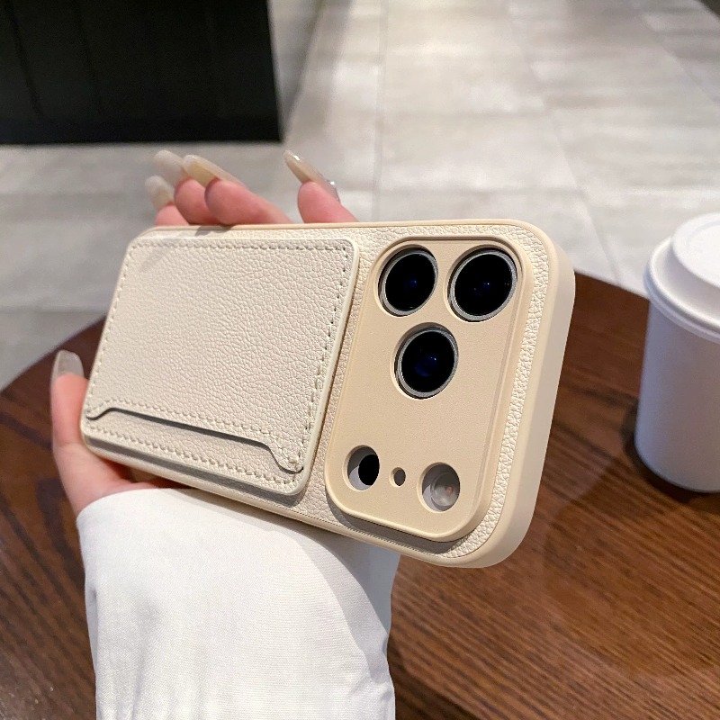 Phone Wallet Combo - PU-Leder-Brieftaschen-Handyhülle mit Kartenhalter-Schlitzfach für iPhone 17