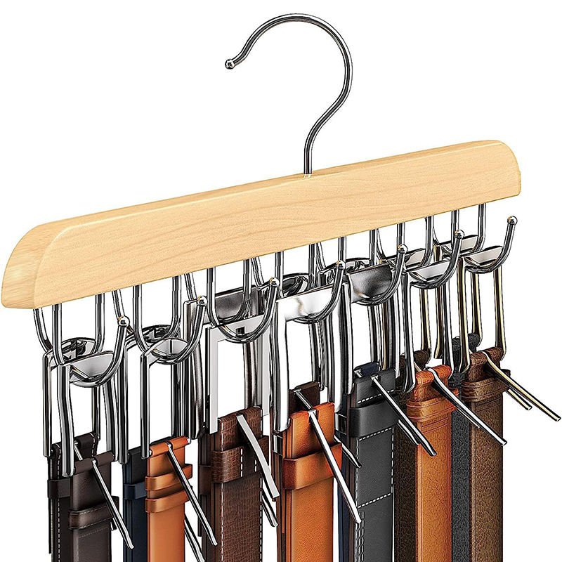 Men'S Accessories Wardrobe - Holz Gürtel Rack Frauen Lagerung Kleiderbügel