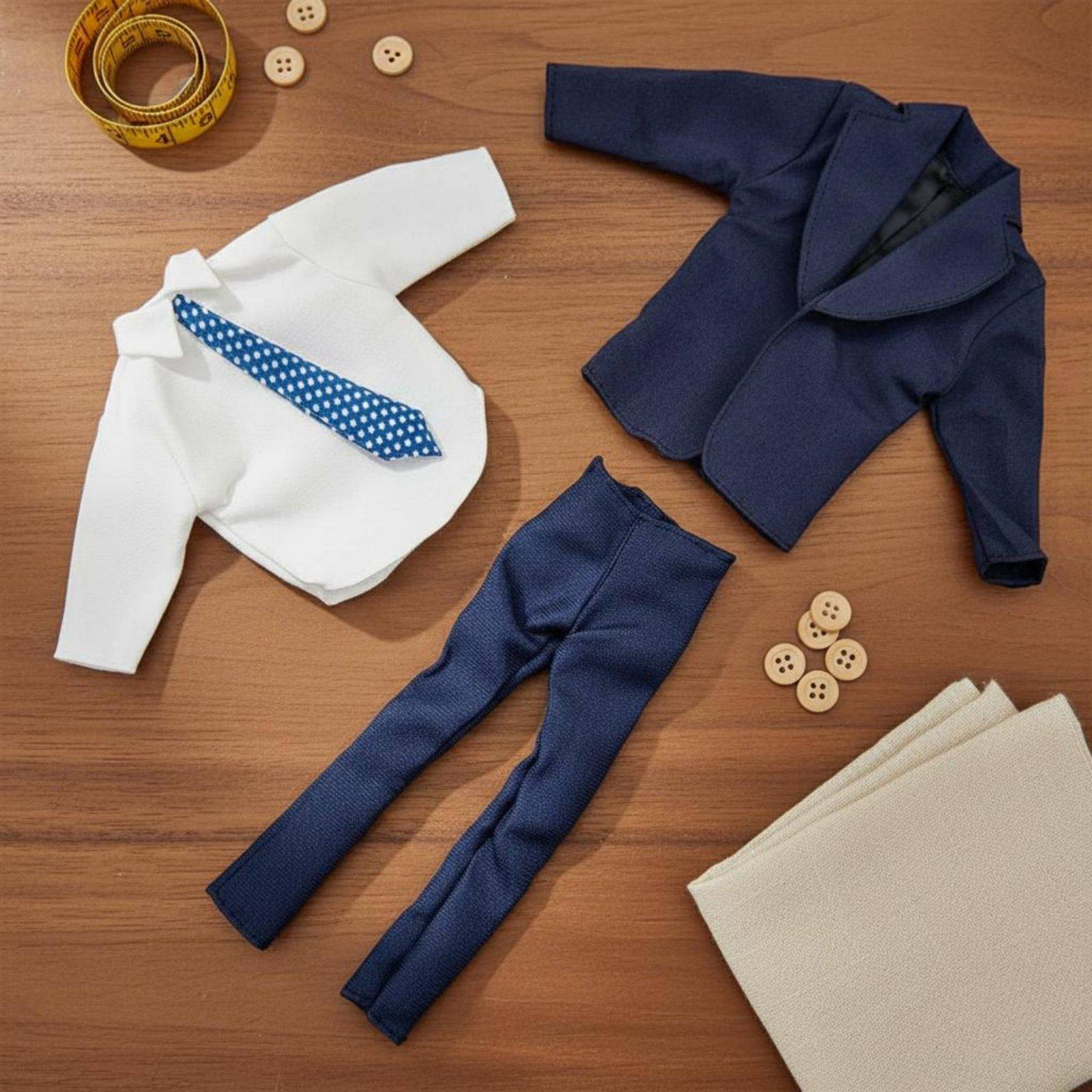 Men'S Accessories Wardrobe - Herren-Puppenanzug, elegantes Stoffoutfit für 30 cm