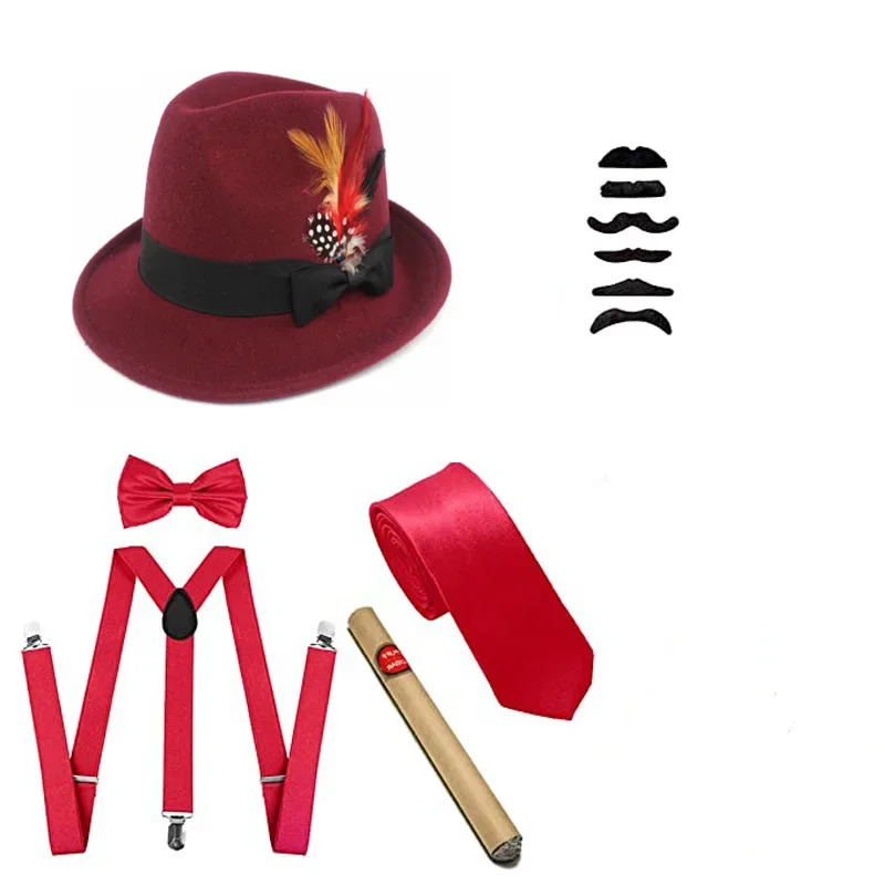 Halloween 20S Cosplay Kostüme  – Men'S Accessories In The 1920S Bewertung und Preis