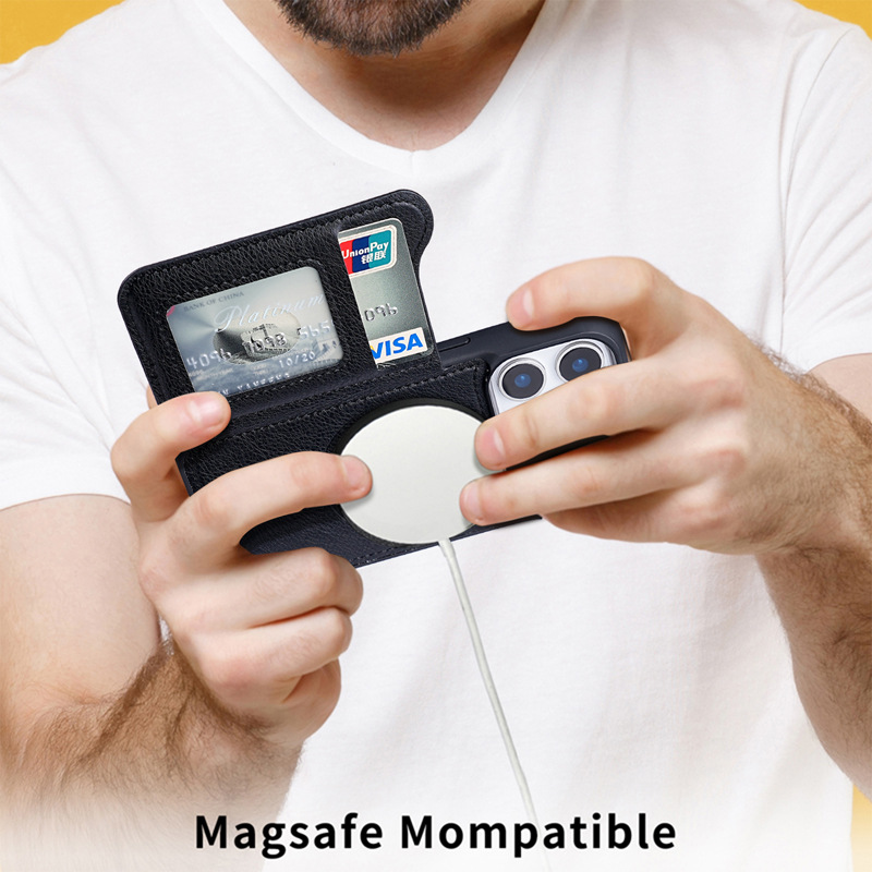 Für Magsafe Magnetische Flip L – Phone Wallet Combo Bewertung und Preis