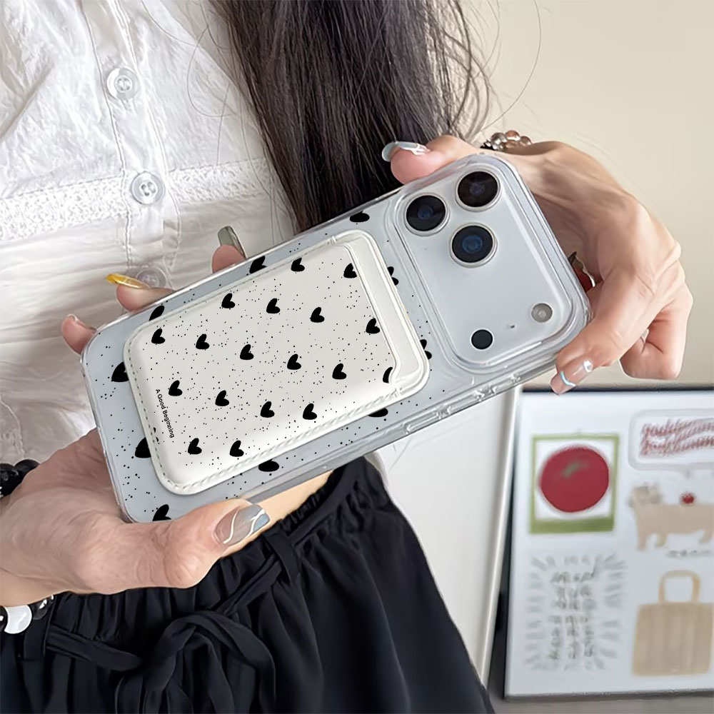 Vollbild Polka Dot Herz Magsaf – Phone Wallet Combo Bewertung und Preis
