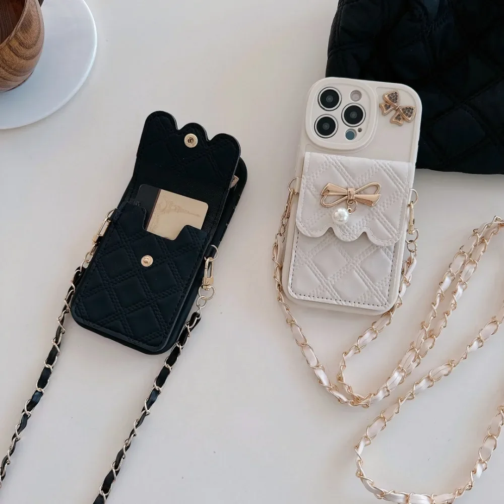 3D-Bowknot-Crossbody-Kartenhal – Phone Wallet Combo Bewertung und Preis
