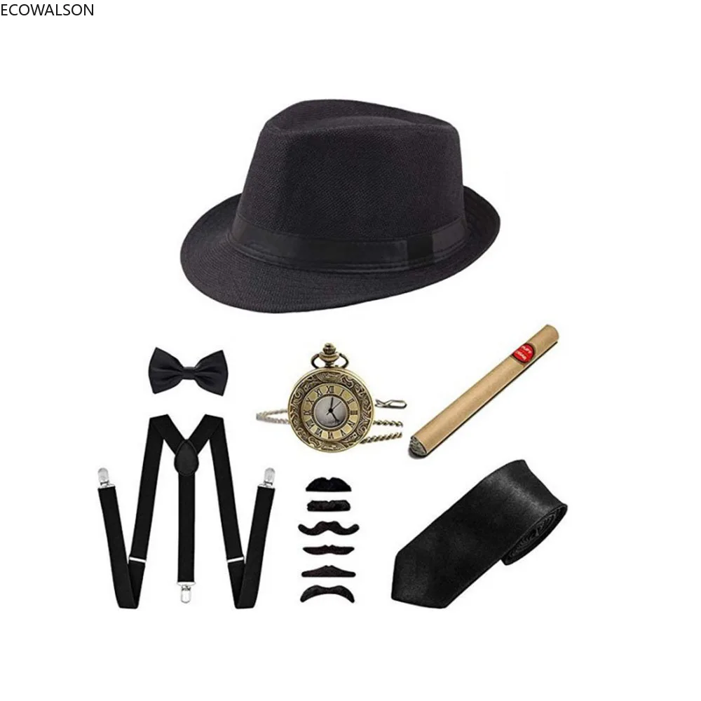 5-teiliges Bühnenkostüm-Zubehö – Men'S Accessories In The 1920S Bewertung und Preis