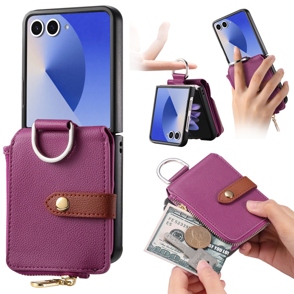 Luxuriöse Kartenhalter-Handyhü – Phone Wallet Combo Bewertung und Preis