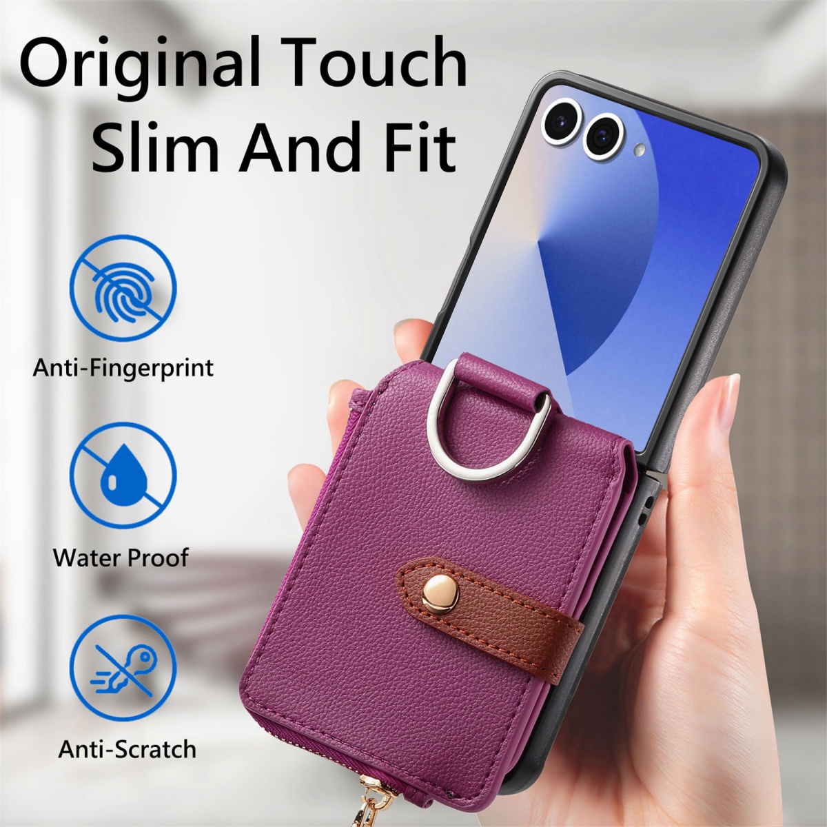 Luxuriöse Kartenhalter-Handyhü – Phone Wallet Combo Bewertung und Preis