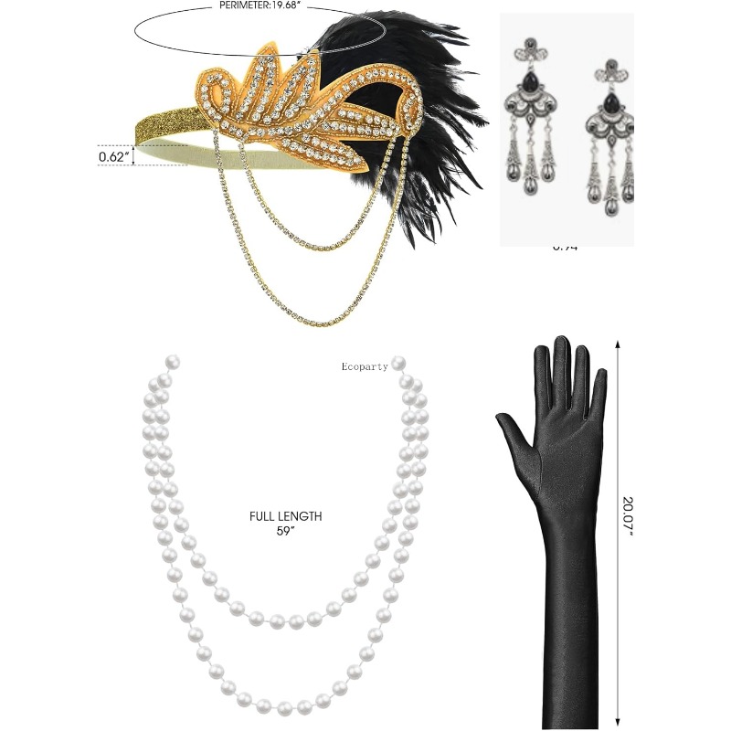 20er-Jahre-Kleider für Damen,  – Men'S Accessories In The 1920S Bewertung und Preis