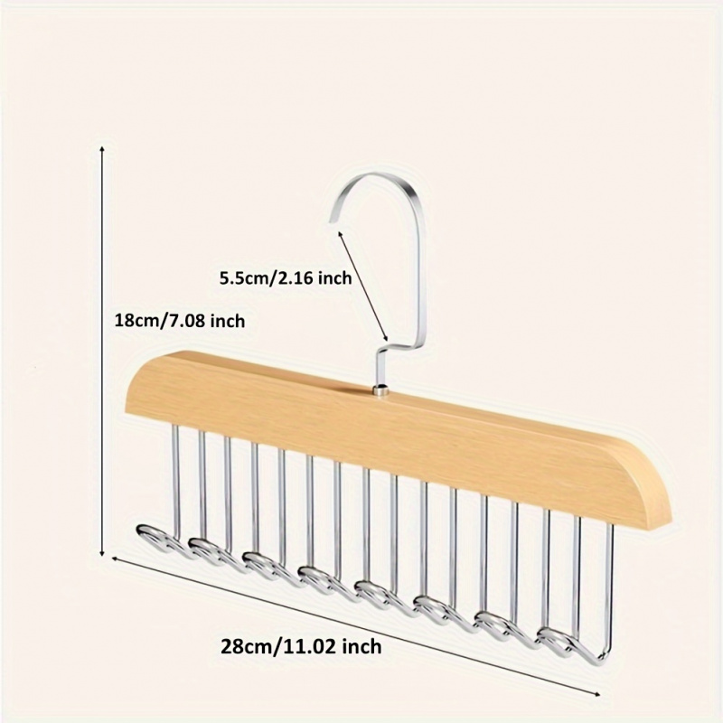 8-Haken-Gürtelständer aus Holz – Men'S Accessories Wardrobe Bewertung und Preis
