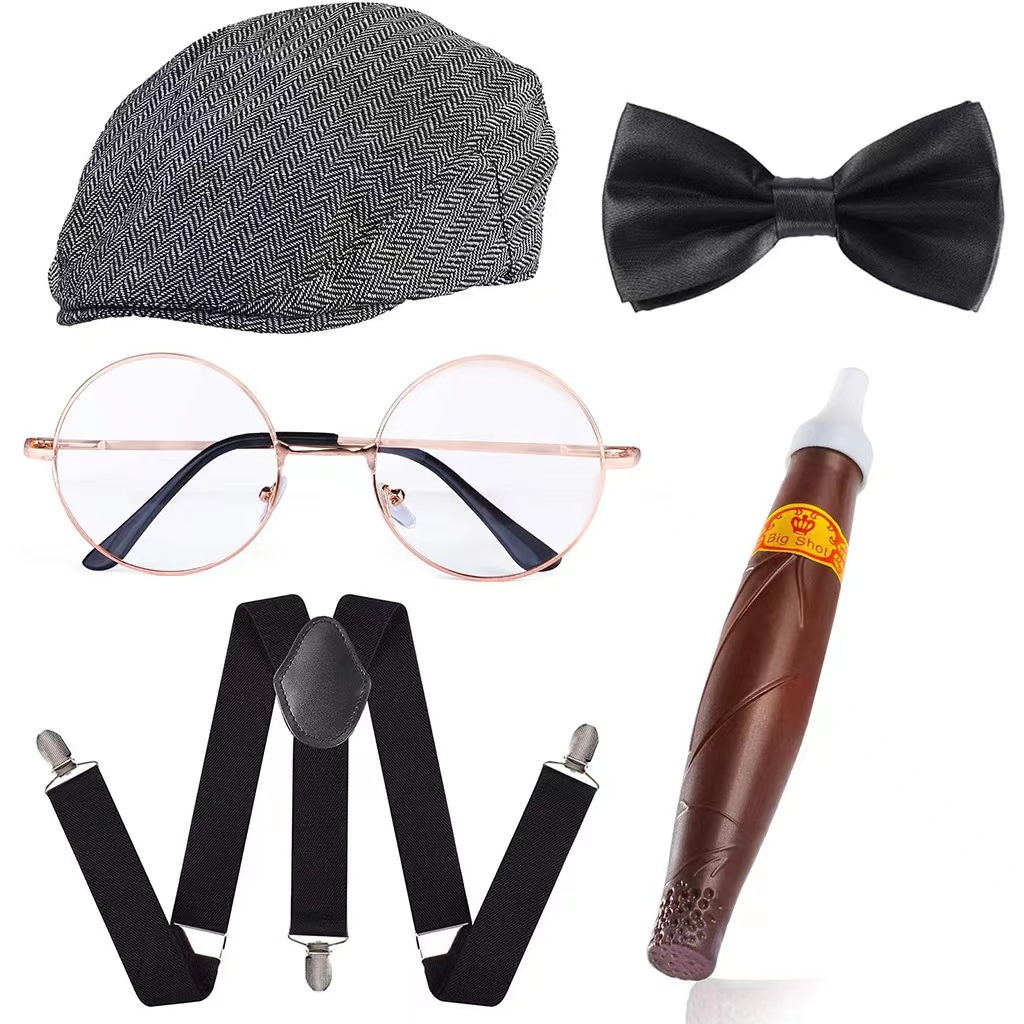 Cosplay Feiertagsparty Opa-Kos – Men'S Accessories In The 1920S Bewertung und Preis