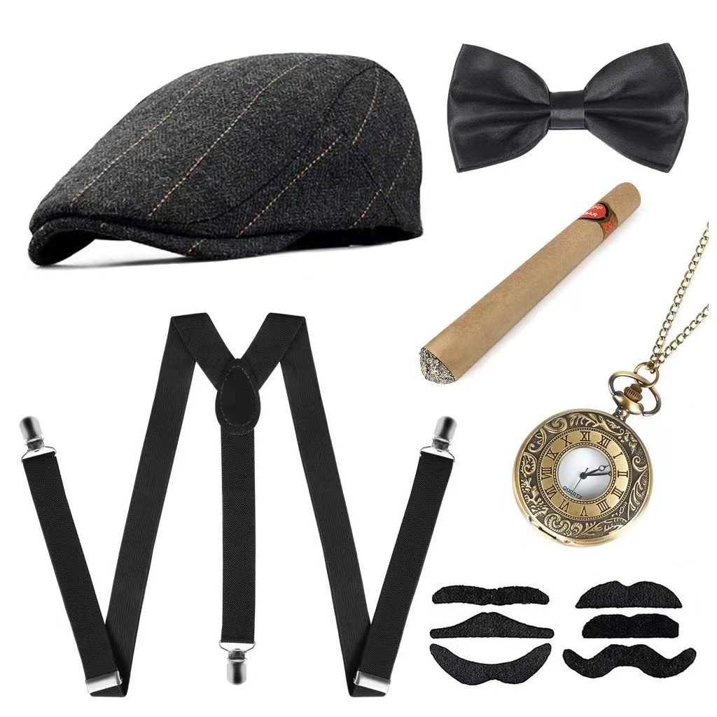 Cosplay Feiertagsparty Opa-Kos – Men'S Accessories In The 1920S Bewertung und Preis