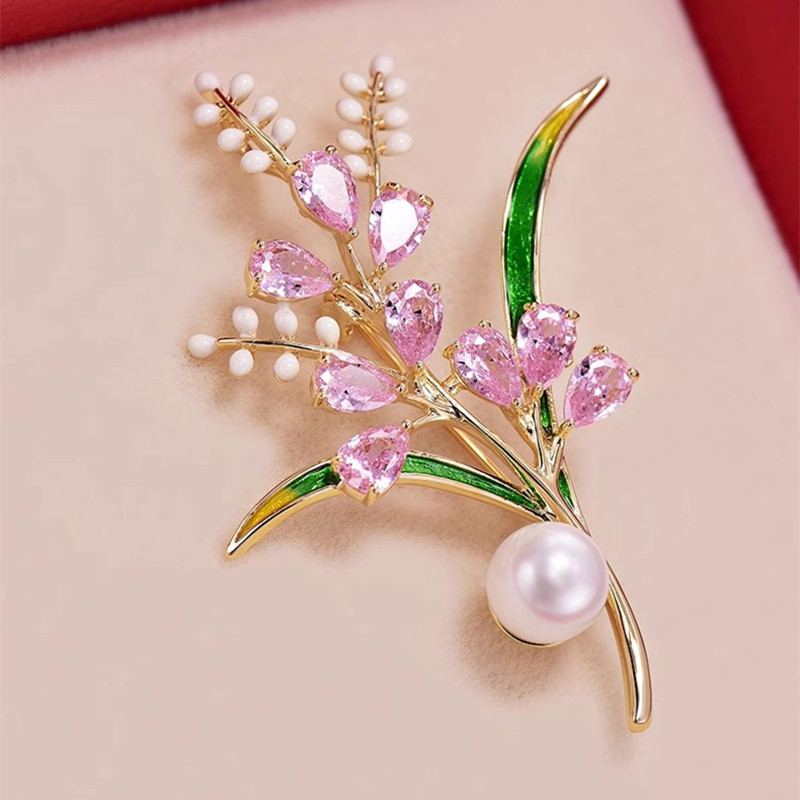 Modische Zirkon-Weizenähren-Br – Men Accessories Bouquet Bewertung und Preis